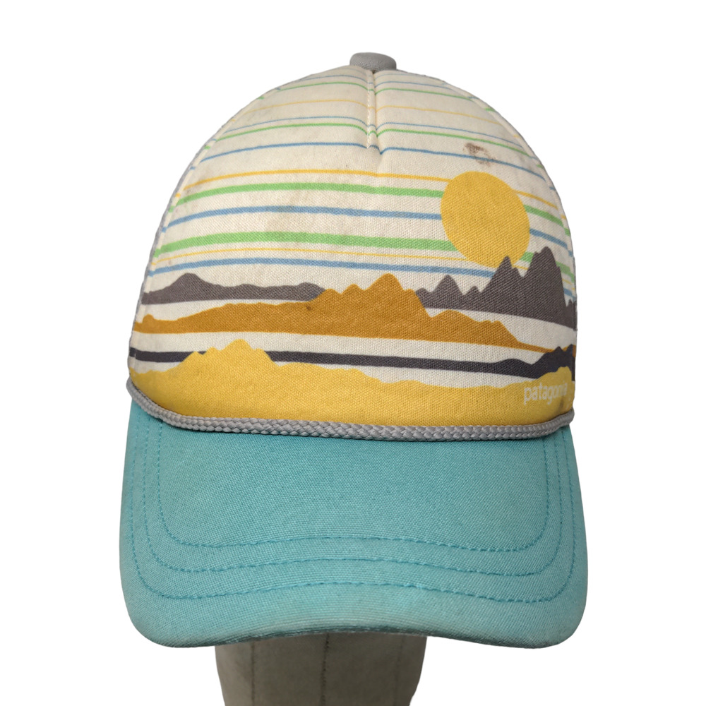 Patagonia Mens Meshback Snap Back Hat Sunset Pattern Multicolor